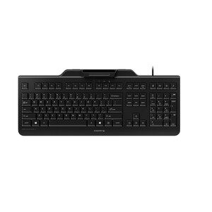 CHERRY SECURE BOARD 1.0 Keyboard - Cable Connectivity - USB Interface - Black - TAA Compliant - LPK Keyswitch - Thin Clien