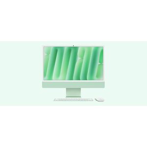 24-inch iMac with Retina 4.5K display: Apple M4 chip with 10‑core CPU and 10‑core GPU, 16GB, 256GB SSD - Green