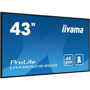 LCD Ecrans à affichages dynamiques iiyama ProLite LH4360UHS-B2AG 1079,50 mm - 24 Heures/7 Jours Operation - Vertical Align