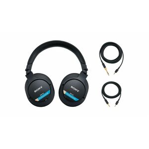 Sony MDR-M1 Wired Over-the-ear, Over-the-head Binaural Stereo Headphone - Black - Circumaural - 50 Ohm - 5 Hz to 80 kHz - 