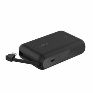 Belkin BoostCharge Power Bank - Black - For Smartphone, Tablet PC, iPad mini, iPad Pro - 2 x Type-C 20W - 10000 mAh - 20 W
