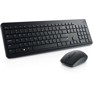 Dell KM3322W 键盘鼠标 - 英文（美国） - USB 无线 RF 2.40 GHz 键盘 - 键盘/键盘颜色: 黑 - USB 无线 RF 鼠标 - 光学 - 1000 dpi - 滚轮 - 指点设备颜色: 黑 - 静音, 音量控制