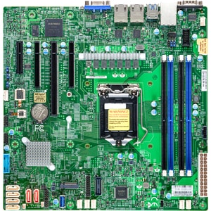 Supermicro X12STL-F 工作站主板 - Intel C252 芯片组 - Socket LGA-1200 - Micro ATX - Pentium, Xeon 支持的处理器 - 128 GB DDR4 SDRAM 最大内存 -