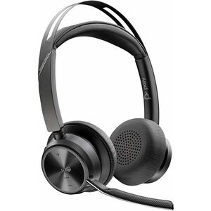 Poly Voyager Focus 2 Wired/Wireless Over-the-head Stereo Headset - Black - Microsoft Teams Certification - Google Assistan