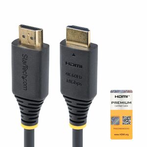 StarTech.com 4 m HDMI A/V Cable - 1 - Cable for Docking Station, Workstation, TV - First End: 1 x HDMI 2.0 Digital Audio/V
