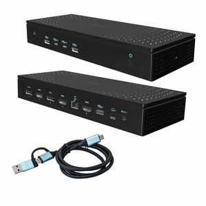 i-tec Universal 13 Port(s) USB Type C Docking Station for Tablet, Smartphone, Microphone, Monitor, Notebook - Charging Cap