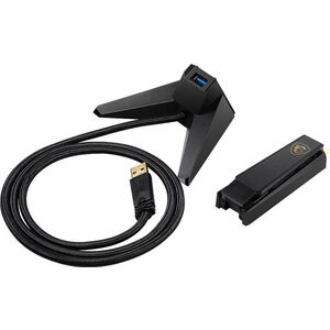MSI IEEE 802.11ax Tri Band Wi-Fi Adapter for Desktop Computer, Notebook, Wireless Router - USB 3.2 Gen 1 - 5.27 Gbit/s - 2