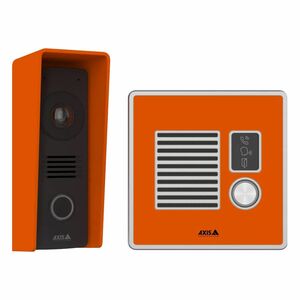 AXIS I7010-VE Intercom Sub Station for Indoor, Outdoor, Secured facility - Orange - Box Mount, Recessed Mount, Wall Mount 