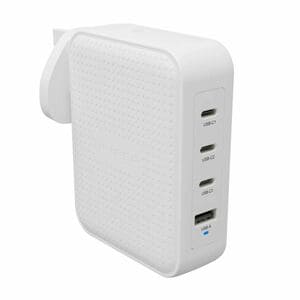 Hyper HyperJuice HJ1001WHWWGL 145 W AC Adapter - Universal Adapter - 1 USB - 3 USB Type-C - For Notebook, Smartphone, Tabl