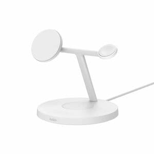 Belkin BoostCharge Pro Induktionsladegerät - Weiß - für Smartwatch, Smartphone, iPhone, AirPod, Ohrhörer - Eingangsstecker