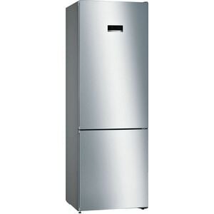 Congelatore/Freezer Bosch KGN49XLEA 438 L - Installazione libera - Acciaio inox - Reversibile - 3 x Cassetto/i freezer - 3