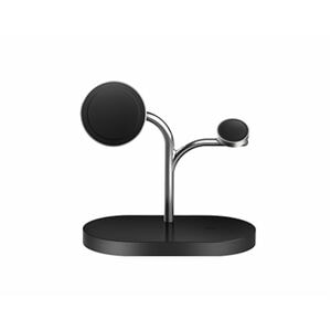Samsung Induction Charger - Black, Silver - For Smartphone, Smartwatch, Earbud, Smart Ring, Headset - 15.1 V DC Input - 1.
