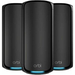 Netgear Orbi RBE973SB Wi-Fi 7 IEEE 802.11be Ethernet Drahtlos Router - Quadband - 2,40 GHz ISM-Band - 6 GHz UNII-Band - 3,