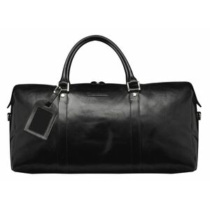 dbramante1928 ApS Kastrup 2 Carrying Case (Duffel) Travel Essential - Black - Full Grain Leather Body - Shoulder Strap, Ha