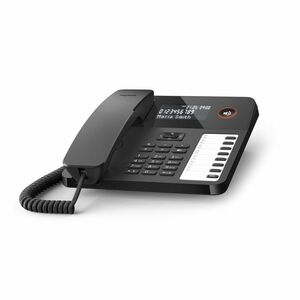 Gigaset DESK 600 Standard-Telefon - Wandmontierbar, Desktop - Schwarz - Freisprecheinrichtung - Hörhilfen-kompatibel