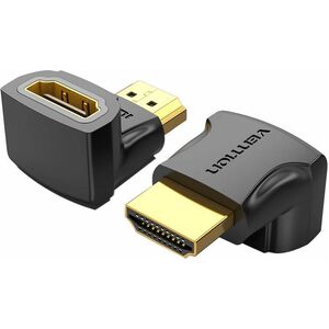 HDMI 90 DEGREE MALE TO FEMALE A DAPTER BLACK