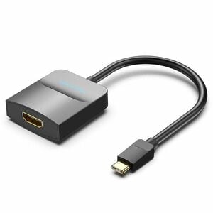 USB-C TO HDMI ADAPTER 0.15M BLA CK ABS TYPE