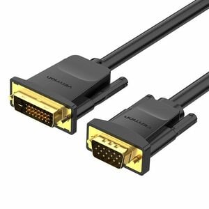 Vention EABB 1.50 m DVI/VGA Video Cable - Cable for Desktop PC, Notebook, Computer, Monitor, TV, Projector - First End: 1 