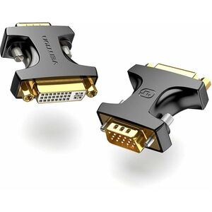 VGA MALE TO DVI FEMALE ADAPTER BLACK