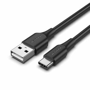 USB-A 2.0 USB-C 3A 60W CABLE 0 5M BLACK