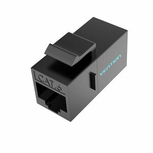 Vention IPGB0 Network Adapter - 1 Piece - 1 x RJ-45 Network - Female - 1 x RJ-45 Network - Female - Gold Contact - Black