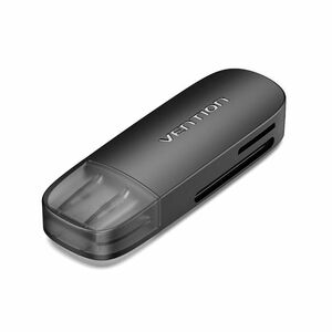 Vention CLEB0 Flash Drive/Flash Card Reader - USB 2.0 Type A - 1 - 512 GB Flash Drive - 480 MB/s - SD, microSDHC, SDHC, SD