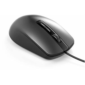 Vention KTA Mouse - USB Type A - 3 Button(s) - Black Box - Cable - 10 m - Rechargeable - 1200 dpi - Symmetrical