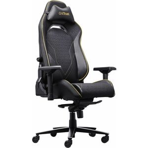Trust GXT 721 Gaming-Stuhl - Metall, HDF-Polsterung (High Density Foam), Holz, Aluminium - Schwarz