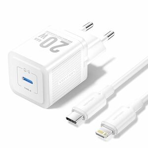 Vention TZ-FEP-EU-02 20 W AC Adapter - Box - Universal Adapter - 1 USB Type-C - For iPhone - Europe - 1 m Cable - 120 V AC