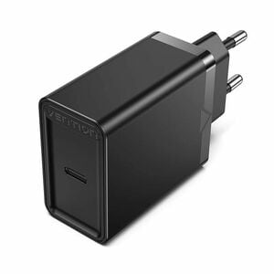 Vention FADB0-EU 20 W AC Adapter - 1 Box - Universal Adapter - 1 USB Type-C - For iPhone - Europe - 120 V AC, 230 V AC Inp