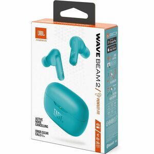 JBL Wave Beam 2 True Wireless Earbud Stereo Earset - Blue - Binaural - In-ear - Bluetooth - 16 Ohm - 20 Hz to 20 kHz - Noi