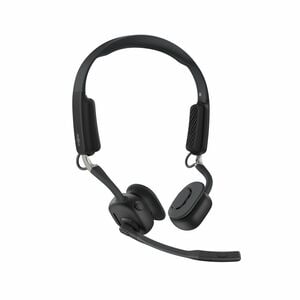 Shokz OpenComm2 UC Kabellos Nackenbügel, Ohrhörer, Über das Ohr, Offenes Design Stereo Ohrhörerset - Schwarz - Binaural - 