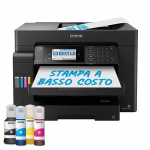 Epson ET-16605 Wired & Wireless EcoTank Inkjet Multifunction Printer - Colour - Black - Copier/Fax/Printer/Scanner - 32 pp