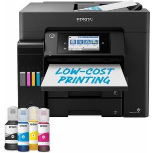 Epson ET-5855 Wired & Wireless EcoTank Inkjet Multifunction Printer - Colour - Black - Copier/Fax/Printer/Scanner - 32 ppm