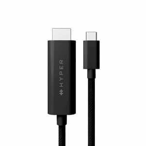 HyperDrive HD6007BKGL 2.50 m HDMI/USB-C A/V Cable - Cable for Audio/Video Device, USB Device, Monitor, Smartphone, Tablet,