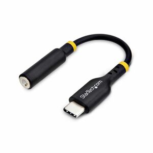 StarTech.com Adaptateur Audio USB-C vers Prise Casque/Casque 3,5 mm TRRS, Dongle Aux USB Type-C, 32-bit DAC, Compatible US