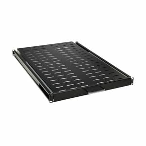 Tripp Lite series SmartRack SRSHELF4PSLVENT 1U Rack-mountable Rack Shelf for Data Center, Server, LAN Switch - Black Powde