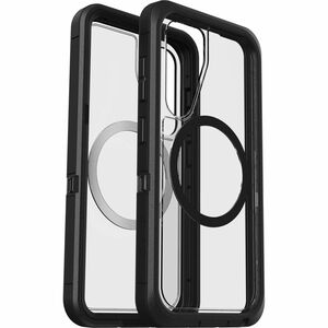 OtterBox Defender Series XT Rugged Case for Samsung Galaxy S25 Smartphone - Dark Side (Clear/Black) - Drop Resistant, Shoc