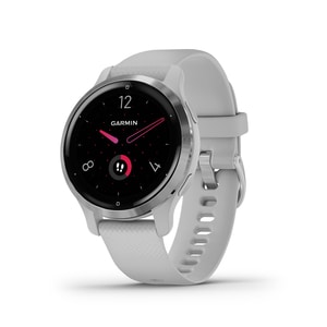 Garmin Venu 2S Smart Watch - 40.40 mm Case Height - 40.40 mm Case Width - Silver Body Color - Mist Grey Case Color - Stain