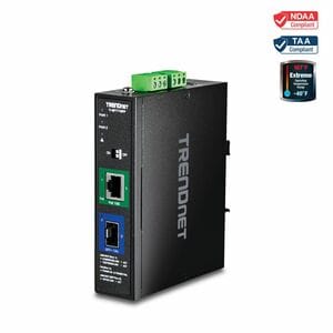 Convertitore file multimediali/ricetrasmettitore TRENDnet TI-BF711SFP - TAA Conforme - 1 Porta(e)Rete (RJ-45) - 1 x Porte 