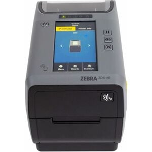 Zebra ZD611R Retail, Hospitality, Government Thermal Transfer Printer - Monochrome - Desktop, Portable - Label/Receipt Pri