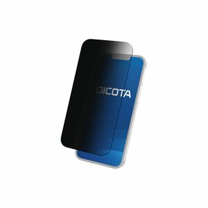 Dicota Polyethylene Terephthalate (PET) Privacy Screen Filter for Apple iPhone 16 - Black - For OLED iPhone 16 - Blue Ligh