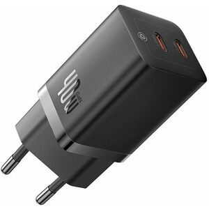 Adattatore CA Baseus GaN5 Pro - 40 W - Adattatore universale - 2 USB Type-C - Per MacBook Air, iPhone - Europa - 120 V AC,