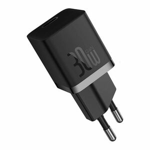 Adattatore CA Baseus - 30 W - Adattatore universale - Per iPhone, iPad, Dispositivo USB tipo C - Nero