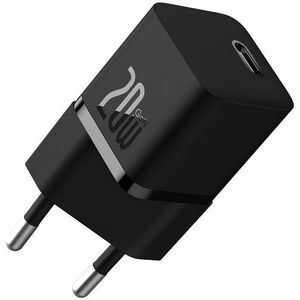 Adattatore CA Baseus Mini - 20 W - Adattatore universale - 1 USB Type-C - Per Dispositivo Android - Europa - Nero