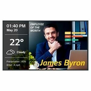 LG CreateBoard 86TR3DK-B 2184.40 mm 4K UHD LCD Collaboration Display - ARM Cortex A55 - 4 GB - Infrared (IrDA) - Touchscre