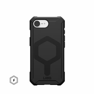 Urban Armor Gear Essential Armor Rugged Case for Apple iPhone 16e Smartphone - Hex Pattern - Black - Drop Resistant, Impac