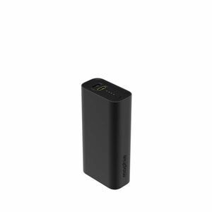 mophie POWER STATION Power Bank - Black - 10000 mAh - 30 W - USB Type-C Connector - 2 x USB - Black