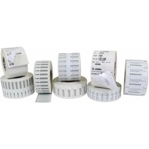 RFID Label Polypropylene 0.9375x0.5625in 23.8x14.3mm TT PolyPro 3000T Coated Permanent Adhesive 3in 76.2mm core 5000/roll 