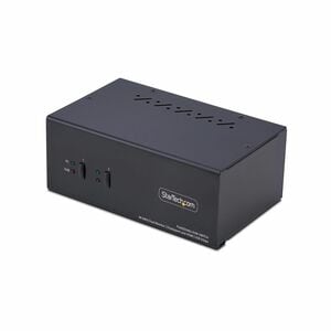StarTech.com KVM Switchbox - TAA Compliant - 2 Computer(s) - 4K - 3840 x 2160 - 6 x USB - 3 x HDMI - 3 x DisplayPort